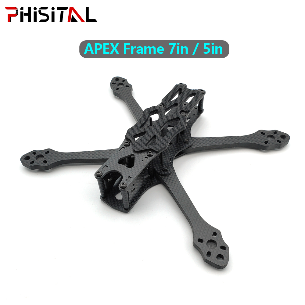Drone Racing Vtx - APEXフレーム 7インチ/6インチ/5インチ カーボンファイバー クアッドコプターフレームキット 19/22mmカメラ用 |