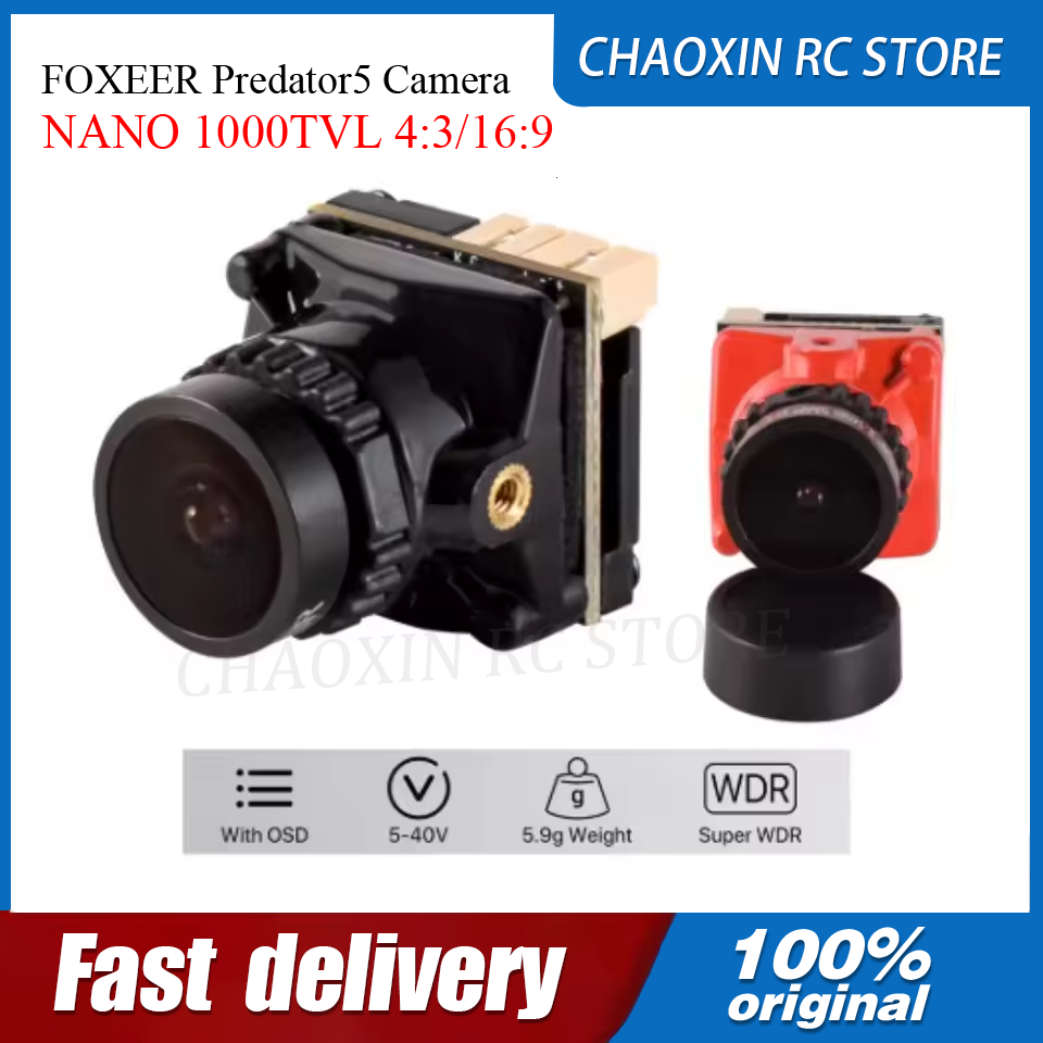 Drone Racing Battery - FOXEER Predator5 カメラ NANO 1000TVL 4:3/16:9