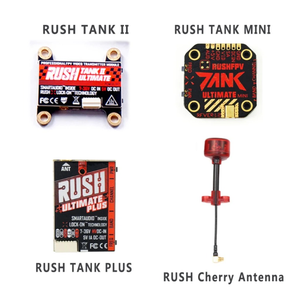 Drone Racing Vtx - RUSH TANK Ultimate II/Mini/PLUS/Solo VTX 5.8GHz