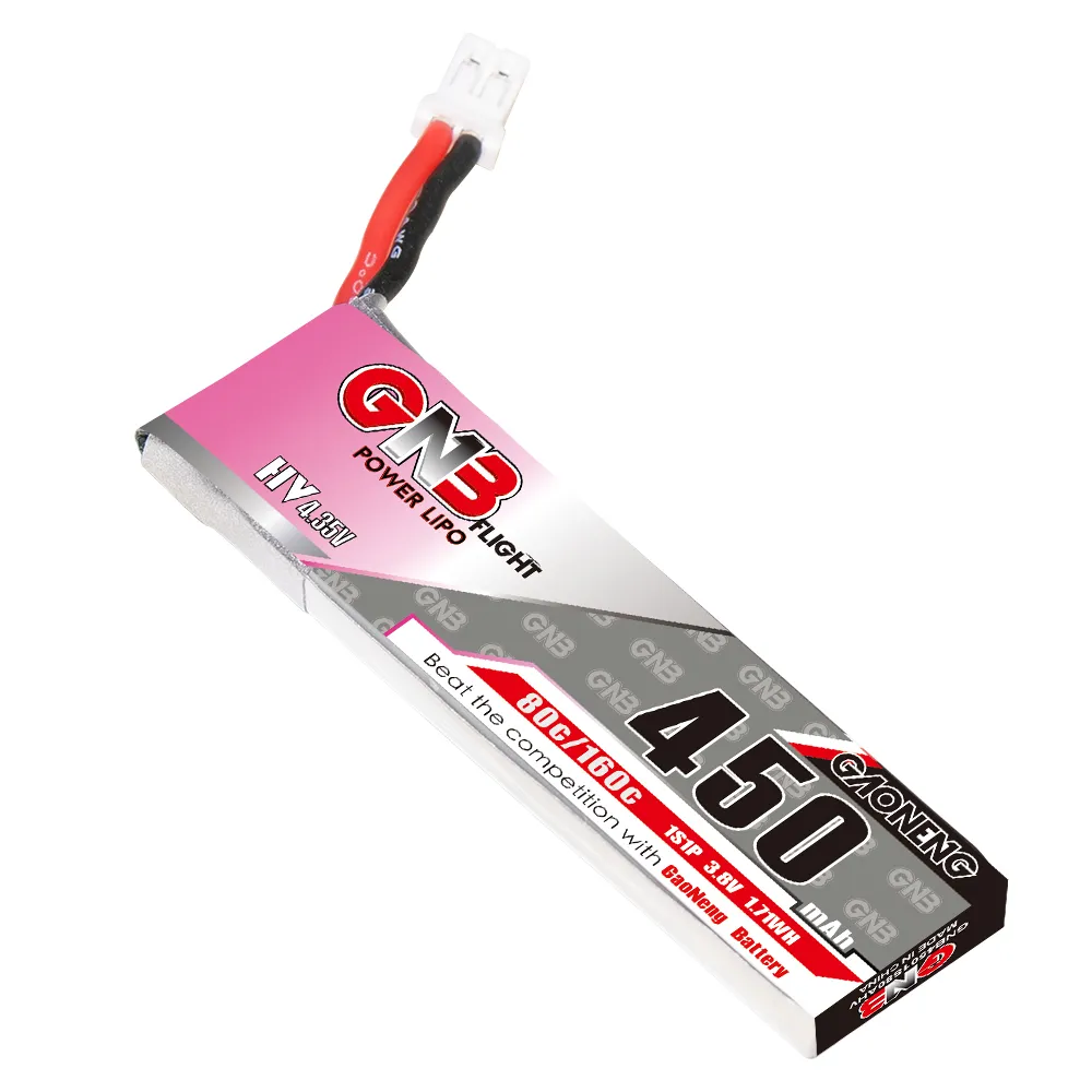 2 個の新しい GNB 2S 7.6V 450mAh 80C - Drone Racing Charger のレビューと価格