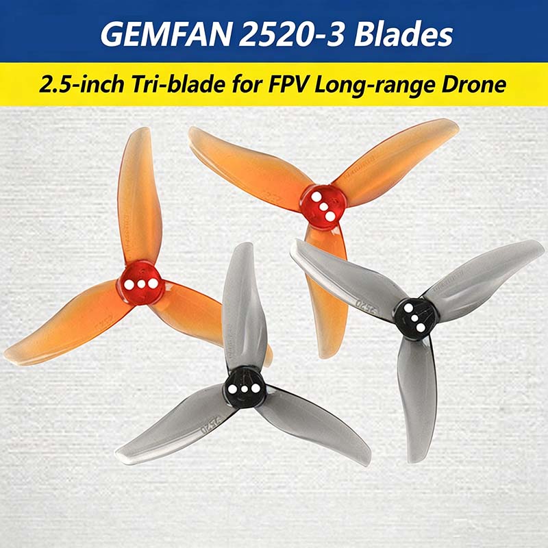 Gemfan Hurricane 2520-3 2.5インチ - Drone Racing Propeller のレビューと価格