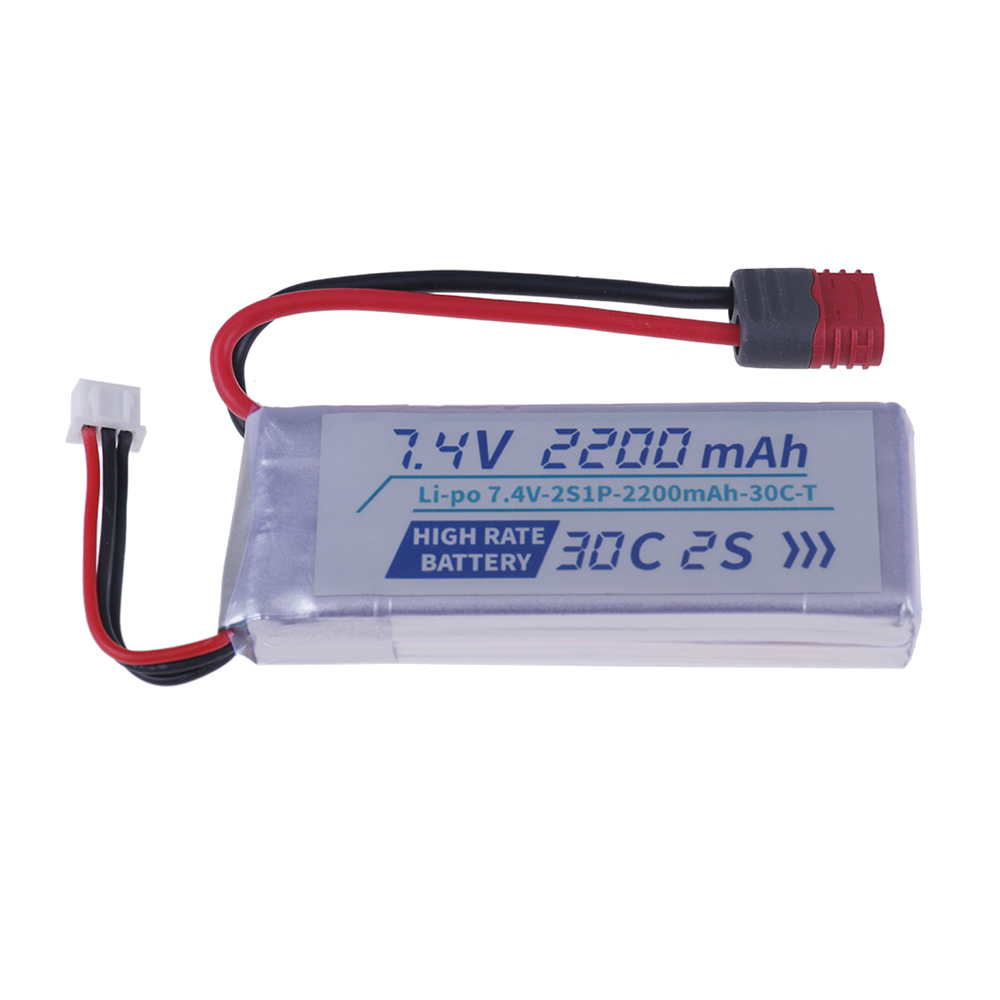 Tプラグ高レート30C 2200mah 7.4Vリポバッテリ - Drone Racing Battery のレビューと価格