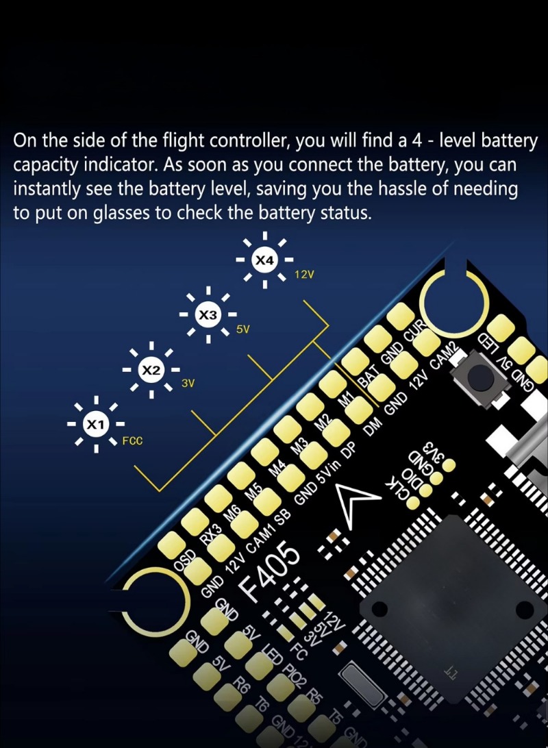 5～8インチのフリースタイルおよびレーシングドローン用フライ - Drone Racing Flight Controller のレビューと価格